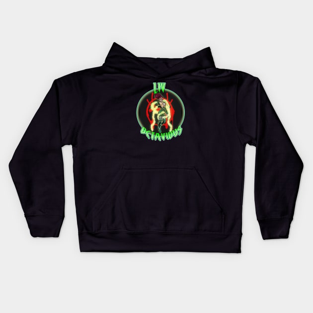 Liv Octavious pin up Kids Hoodie by Biomek